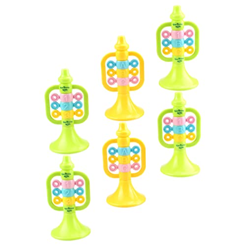 Totority Cartoon Small Speaker Boys and Girls Musical Instrument Trumpet for Boys and Girls Mini Toy Trumpet Props
