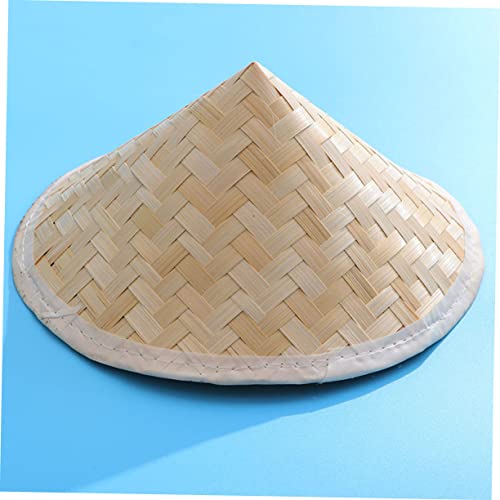 Toyvian 2pcs Boys and Girls Sun Hats Lightweight Uv Weaving Hats for Boy Girl Comfortable and Headwear for Outdoor Activities Beige4
