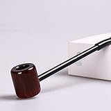 Tiene un tornillo de ajuste interno para el flujo de aire. Es una elegante pipa de tabaco y es ideal para una copia de seguridad.