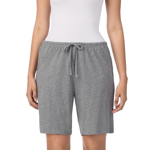 Image of Nautica Womens Sleep Bermuda Shorts - Lightweight, Breathable Pajama Bottoms - Cotton Knit Jersey Sleepwear and Loungewear