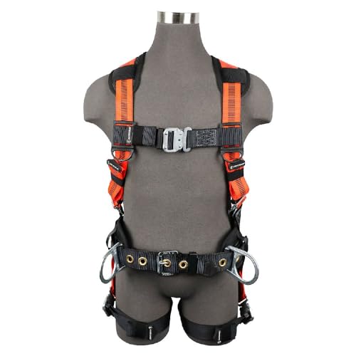 SafeWaze FS99160-E-QC-L V-Line Construction Harness: 3D, QC Chest, QC Legs (L)
