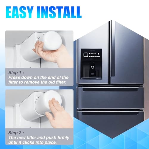 WF3CB Water Filter Replacement - Compatible with Frigidaire WF3CB, PureSource 3, 706465, 242086201, 242069601, PS3412266, AP4567491 Water Filter Replacement, Height 9 Inches, 2 Pack