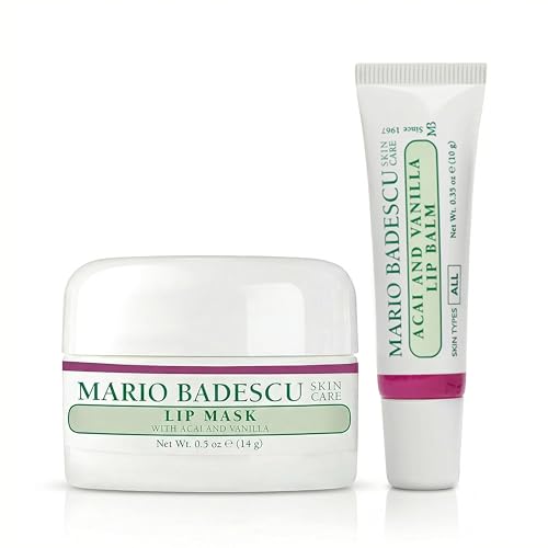 Mario Badescu Lip Mask, Overnight Lip Treatment Enriched With Skin Softening Coconut Oil and Hydrating Shea Butter