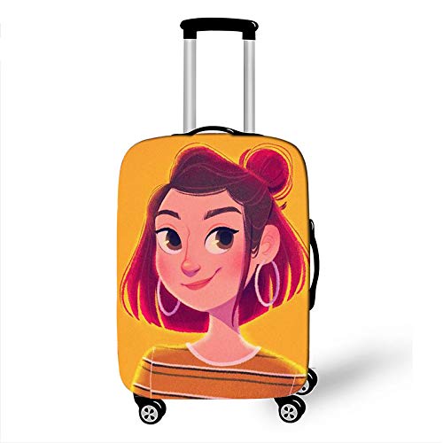 Preisvergleich Produktbild Kofferschutzhülle Hübsches Mädchen Trolley Case Kofferhülle Elastische Wasserfeste für 18-32 Zoll XL30-32 Zoll Mädchen 11