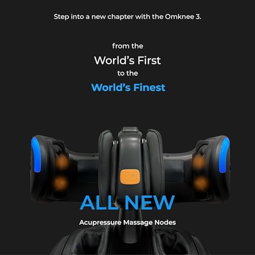 Image of Apollon Onknee3 Detachable Leg, foot, Calves, Arms, knee & Thigh massager, 3 Level Therma Flow Heating Therapy, With 3 Levels of Intensity, 3 Level Robotic Reflexology, 3 Auto Modes, latest Accupressure Massage Nodes, Adaptive strength & accuracy control, With 360 full Wrap Airbags,