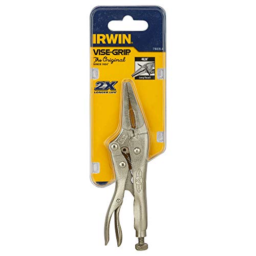 IRWIN VISE-GRIP Original Locking Pliers, Long Nose, 4-Inch (1602L3)