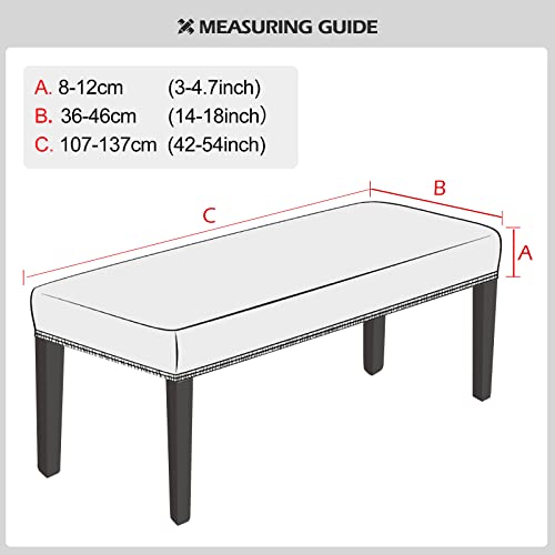 Lebaley-Dining-Bench-Cover-Stretch-Jacquard-Bench-Slipcover-Dining-Bench-Seat-Protector-Washable-Dining-Room-Bench-Cover-Removable-Dining-Bench-Protector-for-Kitchen-Living-Room-Bedroom-Black Lebaley Dining Bench Cover Stretch Jacquard Bench Slipcover Dining Bench Seat Protector Washable Dining Room Bench Cover Removable Dining Bench Protector for Kitchen Living Room Bedroom Black