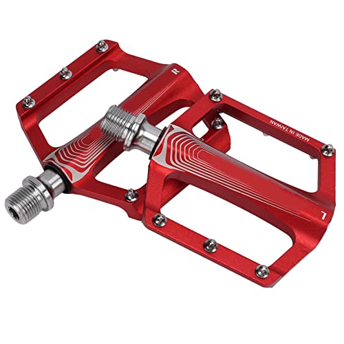 Bicycle Pedals Bike Pedals Bicycle Bearing Pedal Premium Aluminum Alloy Lightweight DU Bearing Non Slip Flat Pedals for Mountain Road Bikes 105x83mm 4.1x3.3in Pair of 22
