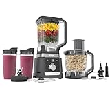 Ninja CO905KS Sistema de Cocina Deluxe, Base Auto-IQ de 1600 WP, Picha de 88 oz, Procesador de Alimentos Deluxe de 9 tazas,...