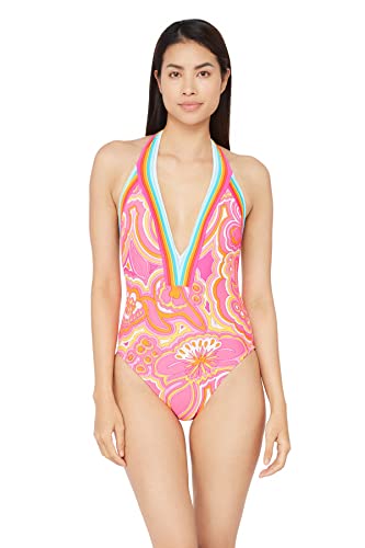 Trina Turk Women's V-Plunge One Piece Swimsuit