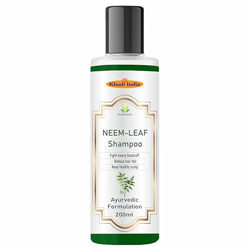 Image of Khadi Vedimatic Natural Neem Hair Shampoo for Thick & Strong Hair | Natural Hair Cleanser for Healthy Hair |Paraben & Sulphate-Free(Pack of 1) 200ml