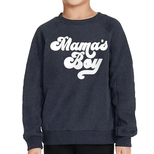 Mama's Boy Graphic Toddler Raglan Sweatshirt - Minimalist Gift Ideas - Funny Boys' Clothing2