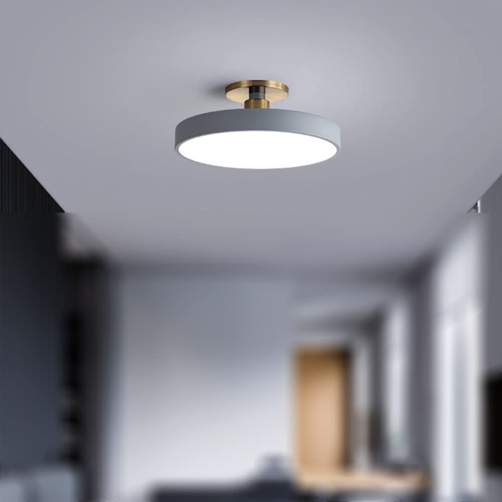 YBIOK Macaron Led Light Fixtures Ceiling Mount,Dimmable Ceiling Kitchen Lights,18/28/40W Dining Room Light 3000K/4000K/6000K LED Ceiling Lamp