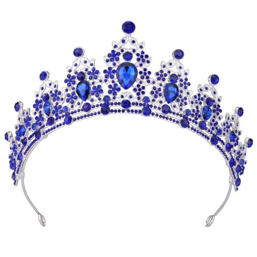 Corona de novia con cristales y tiara brillante de cumpleaños 2