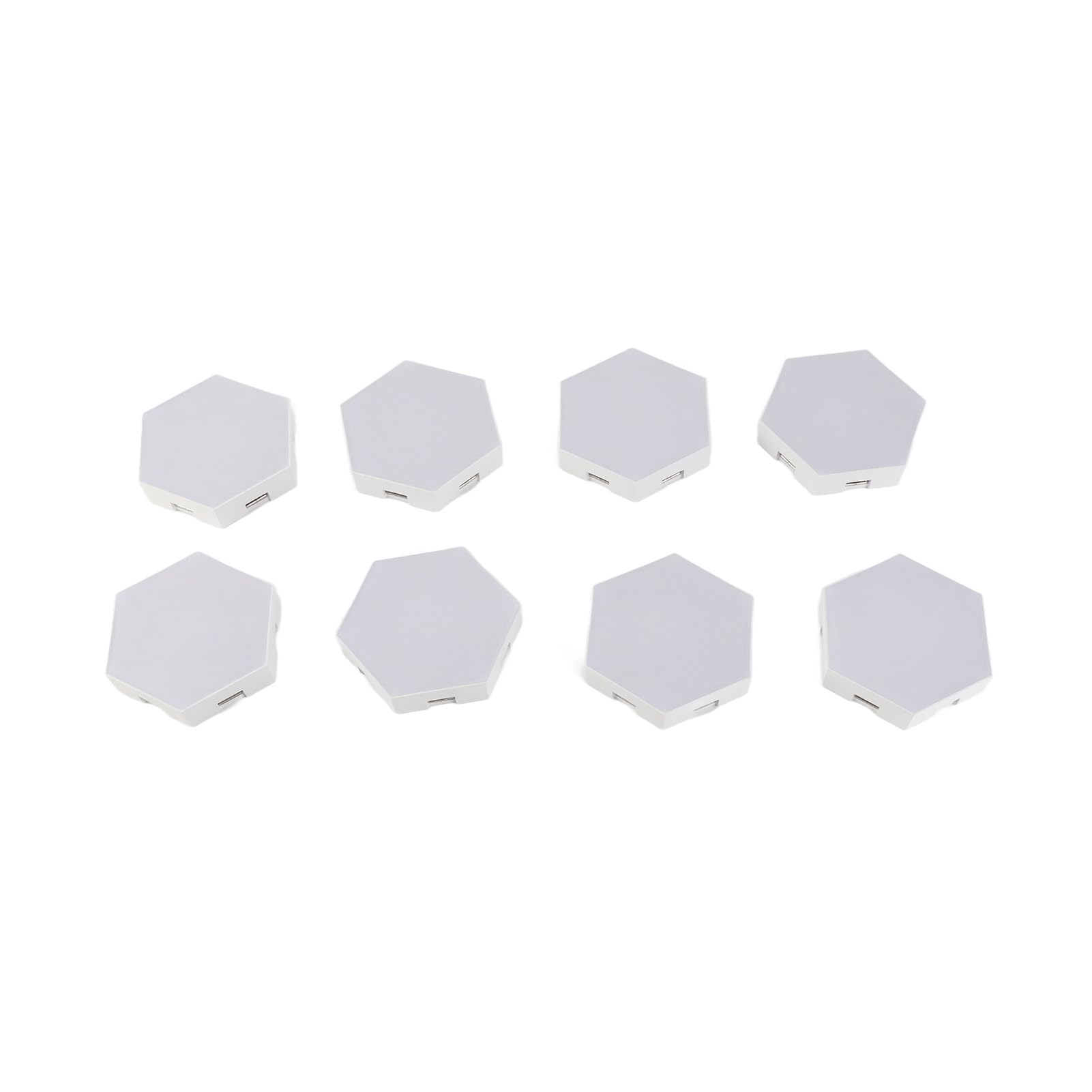 Kavolet Lampada da parete da gioco esagonale a LED, pannello RGB esagonale da 8 pezzi, luce a nido d'ape da gioco con controllo vocale WiFi BT Graffiti fai-da-te, lampada da parete con atmosfera | Esagonale Gaming RGB Pannelli luminosi a nido d'ape con co
