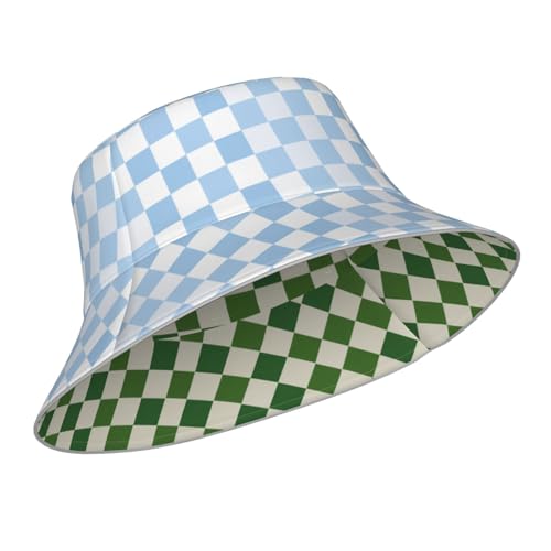 Image of Bucket Hat Double-Side-Wear Reversible Sun Hat Beach Travel Hiking for Women Men