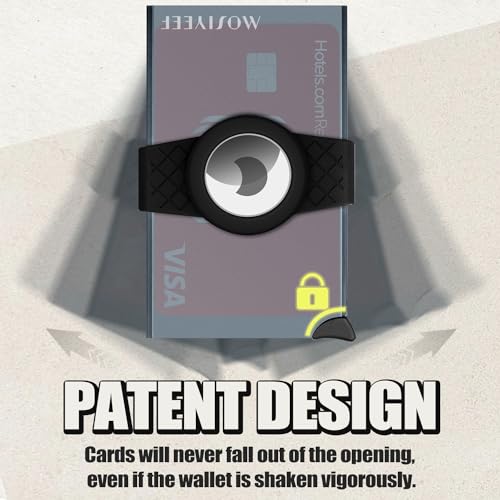 MOSIYEEF Card Holder Mens Wallet for AirTag - Pop Up Stealth Wallet RFID Blocking Slim Metal Card Case Holds 15 Cards and Notes (Grey)2
