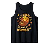 Photo Gallery cool turkey divertente festa del ringraziamento autunnale gobble til you wobble canotta Photo Gallery cool turkey divertente festa del ringraziamento autunnale gobble til you wobble canotta