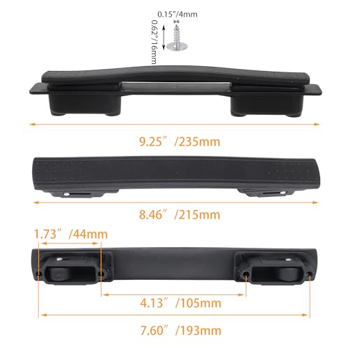 Image of Flexible Suitcase Handle Replacement Part Black for Luggage Case 8.46inch Length