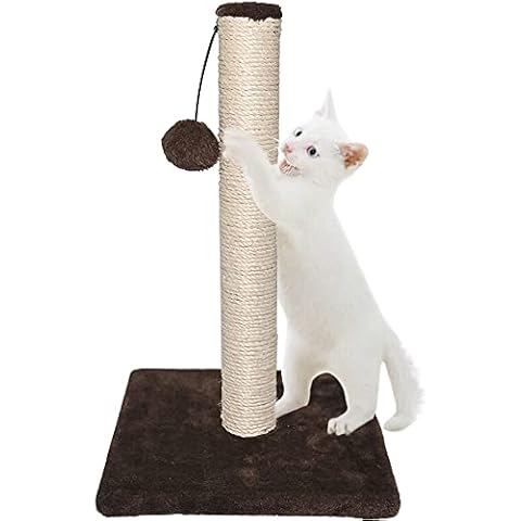Ram® Large Cat Scratching Post Cat Tree Post Tree 42cm Brown Cover