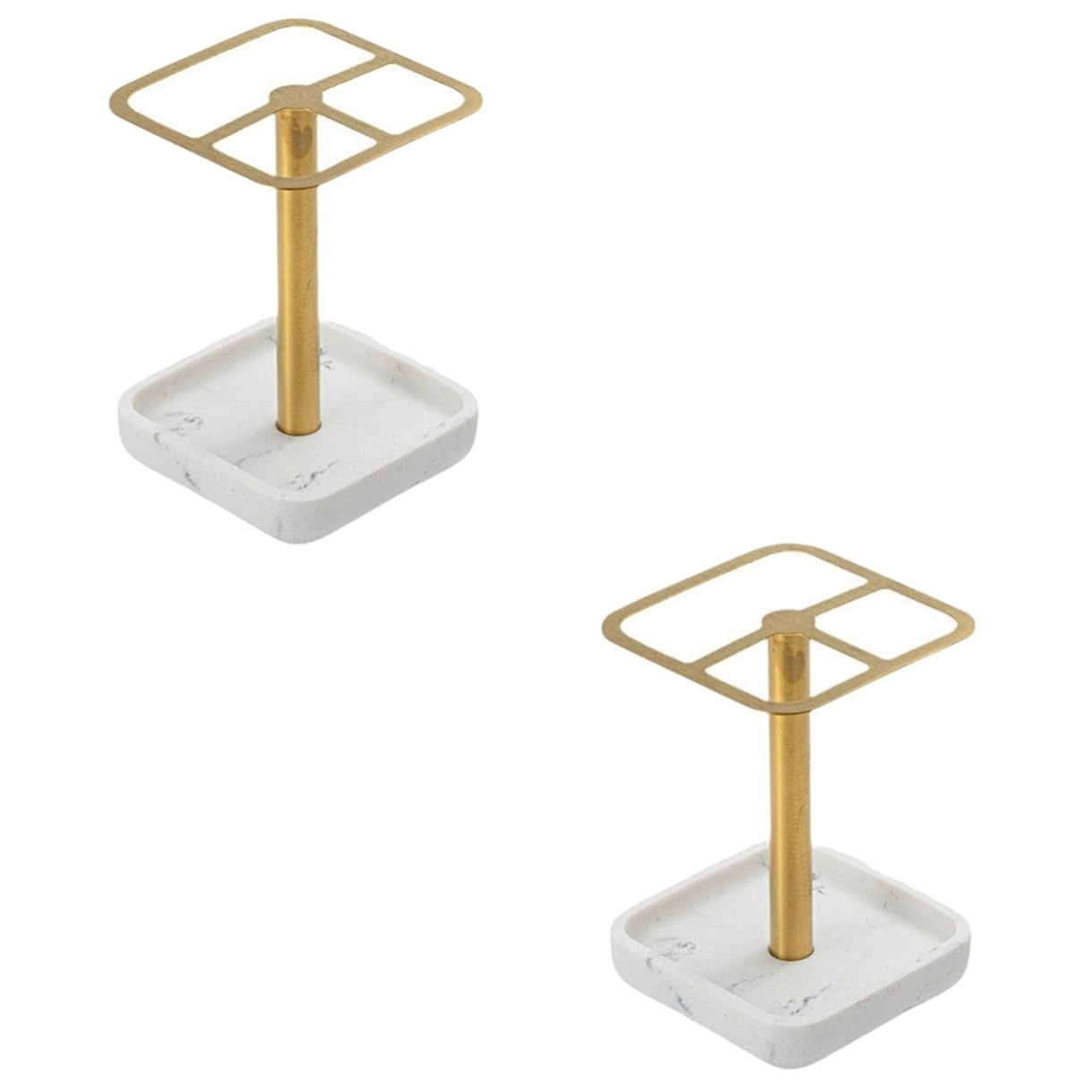 MAGICLULU 2 Pz Porta spazzolino da denti libreria Accessori portapennelli da trucco pennello da trucco titolare supporto da appoggio bagno Portaspazzolino Staffa in acciaio inossidabile 304