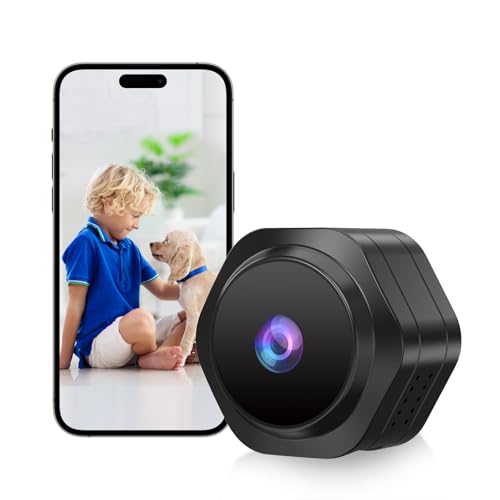 Image of MiNi WiFi Spy Hidden Camera,Nanny Camera, 4K Ultra HD Wireless Security Cameras for Baby,Dog,Cat,Pets, AI Motion Detection Alerts, Auto Night Vision, Real Time Record Surveillance Cam for Home