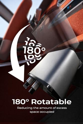 Image of 120W 4-in-1 Retractable Car Charger with Fast Charging, Dual Built-in Cables + 2 USB Ports, Universal Car Phone Charger for iPhone 17 /16 /15 /14 /13 /12 Series, Android, iPad & All Smartphones