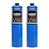 Hotdevil Standard Propane Gas Cylinder Welding Canister Brazing Soldering Fuel Propane Gas Tank for HVAC Plumbing Cooking Grilling Gardening and Camping(Pack of 2)