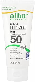 Protector solar para cara, loción mineral tra...