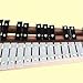 Glockenspiel, 27 Tone Aluminum Plate Xylophone, With 2 Drumsticks For Percussion Instruments(Bw)