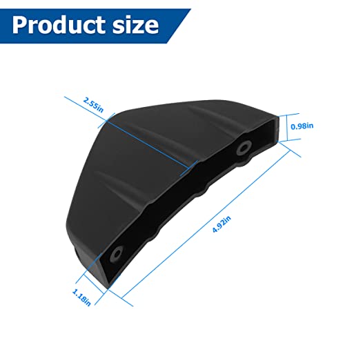 4Pcs Car Rear Lower Bumper Wing Lip Diffuser, Anti-Crash Accessories Spoiler Shark Fin Protector, Rear Bumper Splitter Lip Wing With Screw, Universal Auto Decoration For Car Suv Truck #TOP1