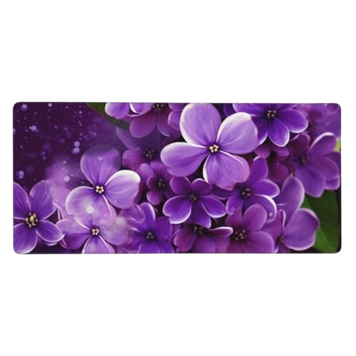 Grand tapis de souris de jeu violet XXL antidérapant de bureau