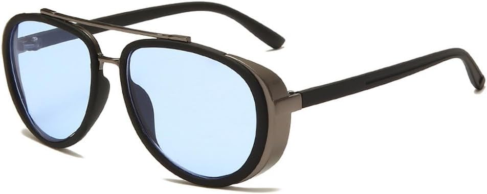Vintage Fashion Retro Wind Proof Sunglasses Round Steampunk Eyewear Sports Classic Sun Glasses Uv400 Men Women