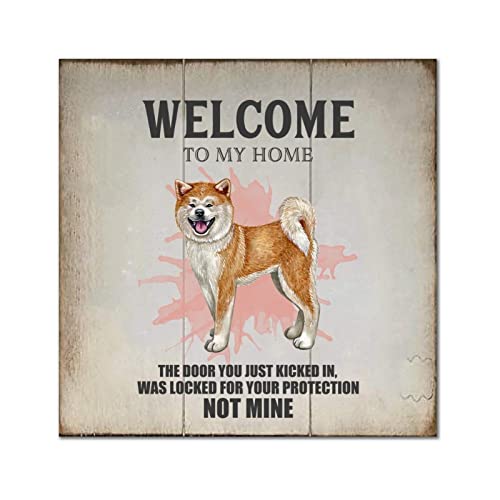 Plaque en bois Welcome to My Home : finissez-en avec les murs vides