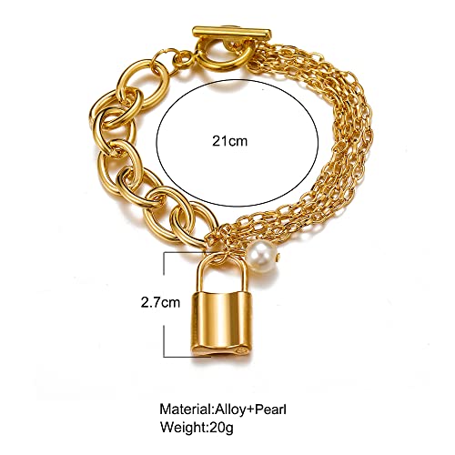 Image of Shining Diva Fashion Stylish Multilayer Gold Plated Bangle Bracelet for Women and Girls