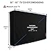 iBirdie Outdoor TV Cover 60 to 65 inch Weatherproof, Cover Size 58''L x 37''H, Waterproof for Outside Flat Screen 60 to 65 inch TV, Black, 600D Thick Fabric Screen Protector with Bottom