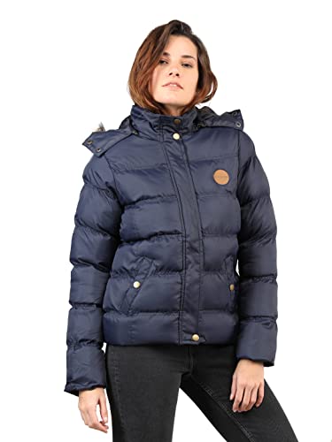 Image of CHKOKKO Women's Polyester Winter Standard Length Quilted Jacket