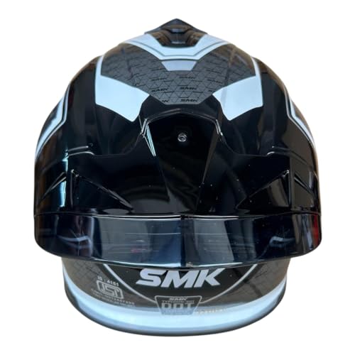 Image of SMK Typhoon RD1 Full Face Helmet, Dual Visor, ISI DOT & ECE 22.06 Certified