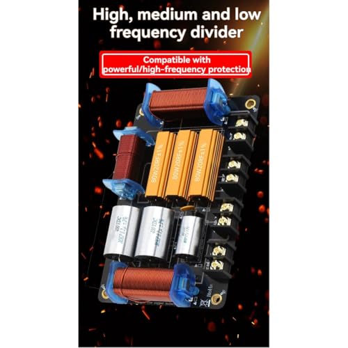 Filtro de cruce de audio 800W de 3 vías para construir cajas acústicas de cine en casa 3