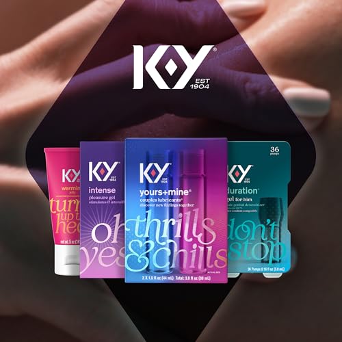 K-Y Yours + Mine Couples Personal Lube, Two Personal Lubricants, Water Based Lube for Women & Glycerin-Based Lube for Men - Image 6