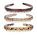 3 Pcs Resin Teeth Comb Headband Plastic Hard Hairband Fashion Durable Women Headdress Hair Accessories