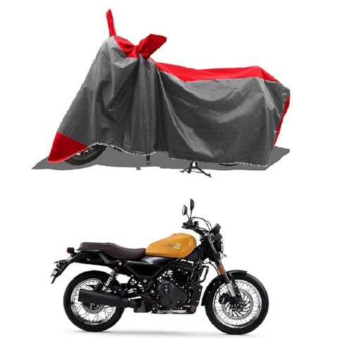 ROMEIZ All Weather Protection Bike Cover for Harley Davidson X440 Bike Cover with Water-Resistant and Dust Proof Premium 190T Fabric_Red Stripe with...