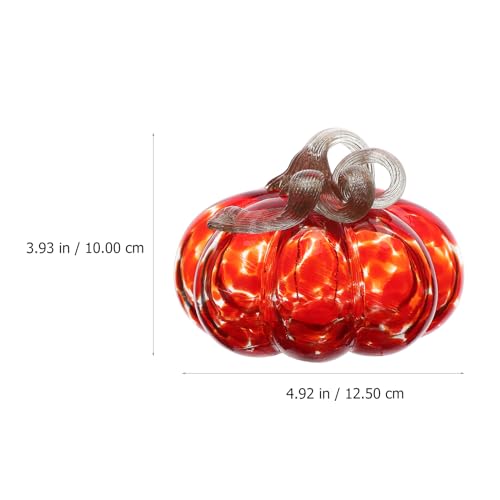Adorno de mesa de calabaza de cristal para decoración del hogar 3