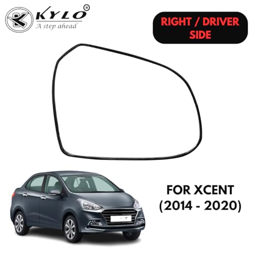 Image of Kylo Xcent (2014-2020) Driver Side (Right Side) Car Side Mirror Glass /Tukdi /Sub Mirror Plate