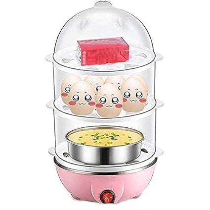 TONSYL Egg Egg Boiler Poacher Electric Automatic Off with Egg Boiler Machine Multi Functional Electric Egg Boiling Steamer Electric Egg Cooker Magic Pot