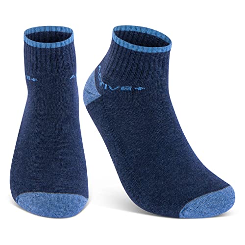 6 of 12 Paar Sneaker Sokken Heren & Dames Sportsokken Badstof Zool Katoen - Afbeelding 6