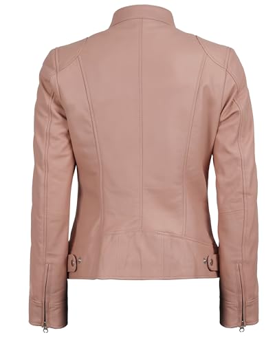 Image of Decrum Leather Jacket for Women - Real Lambskin Casual Leather Jackets Womens