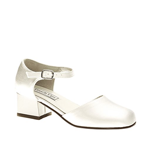 TOUCH UPS BY BENJAMIN WALK Kids' Clarissa Tod/Preschool (White Satin 12.0 M)