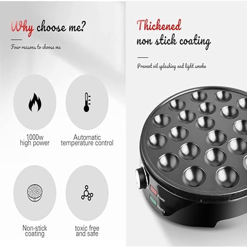 Máquina eléctrica para Takoyaki de 22 bolas miniatura 5