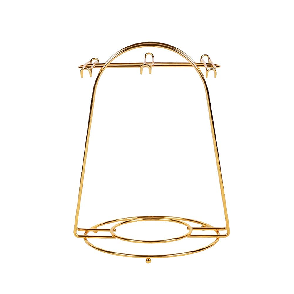 YY YEARCHY Kaffeetassenständer – Goldfarben, 21,6x17x15 Cm, Haken Für Tassen & Untertassen, Für Küche, Büro, Bar